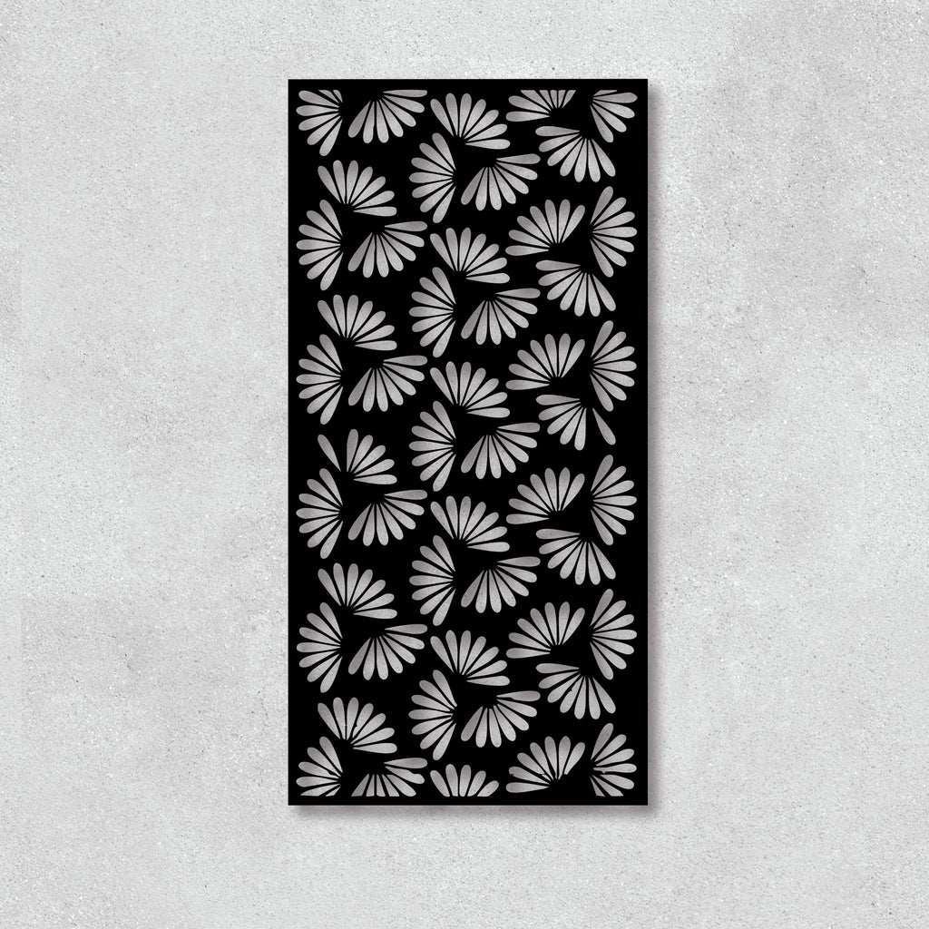 Tropical Leaves Laser Cut Panel - Exotic Metal Wall Art