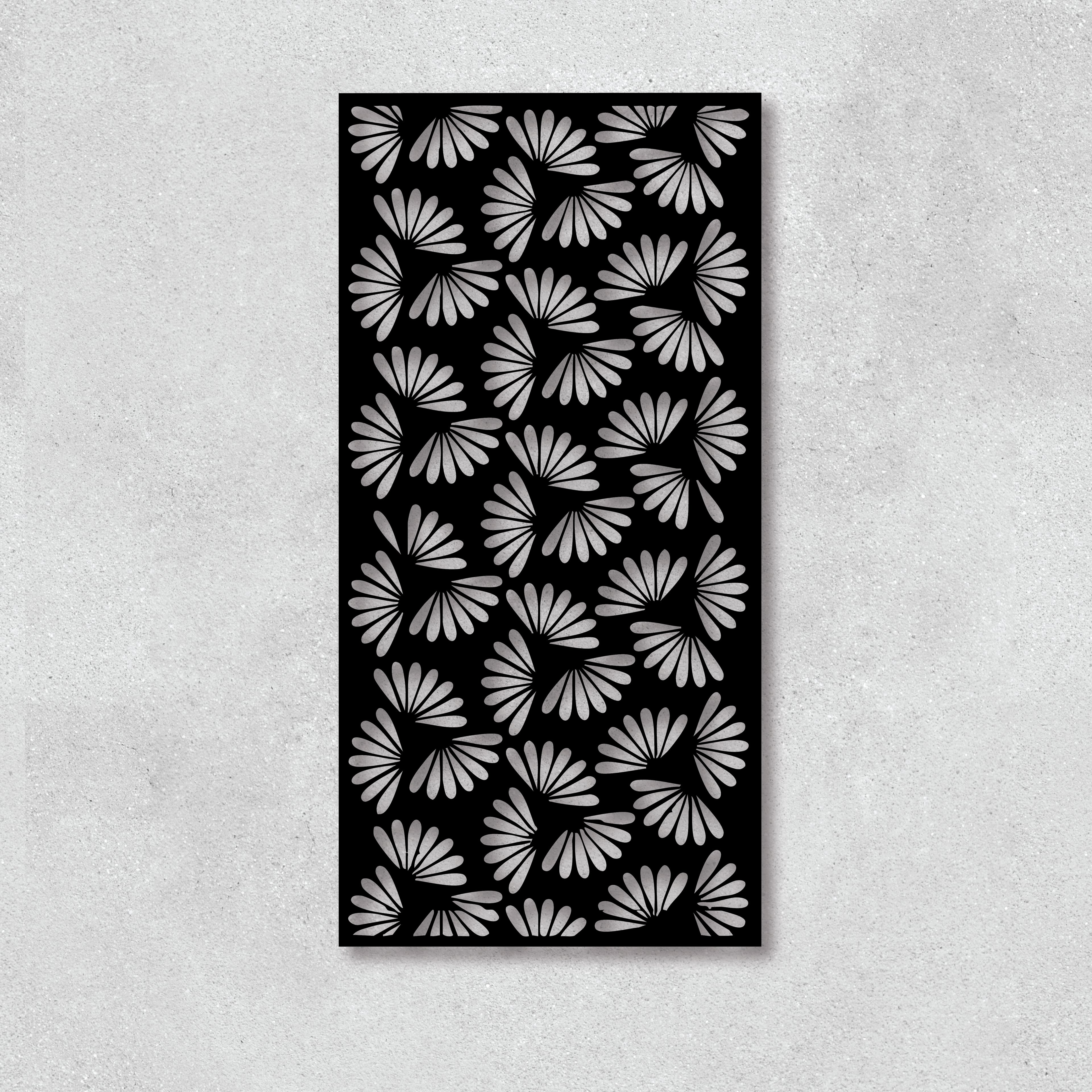 Tropical Leaves Laser Cut Panel - Exotic Metal Wall Art