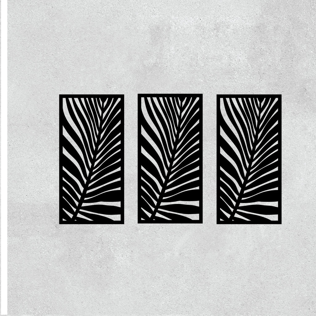Fern Leaf Laser Cut Panel - Tropical Metal Wall Art & Decorative Screen