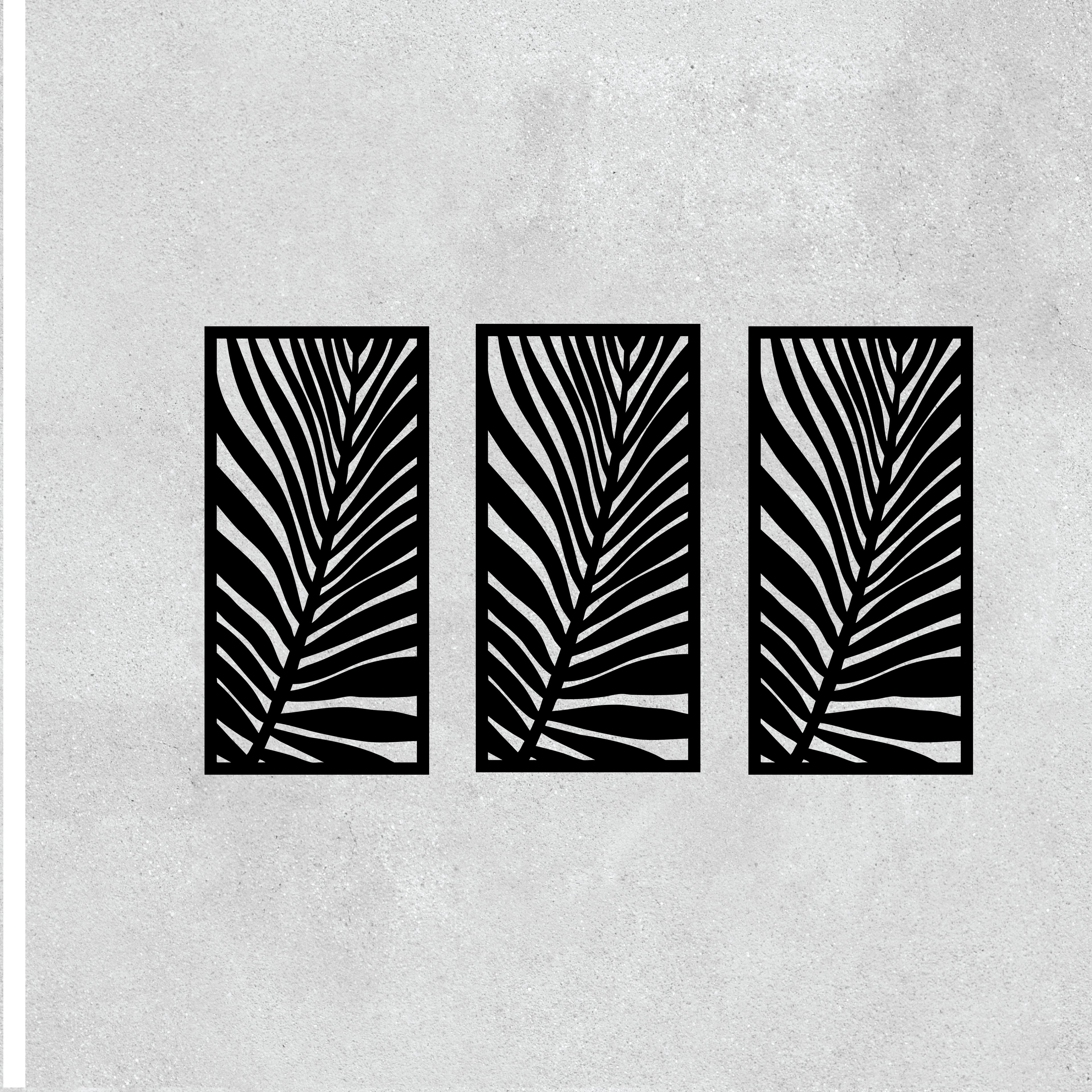 Fern Leaf Laser Cut Panel - Tropical Metal Wall Art & Decorative Screen