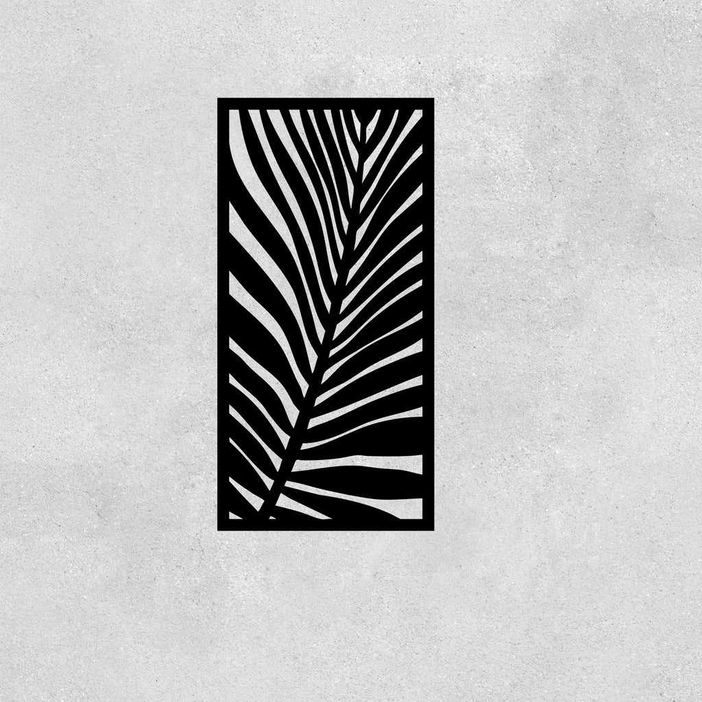 Fern Leaf Laser Cut Panel - Tropical Metal Wall Art & Decorative Screen