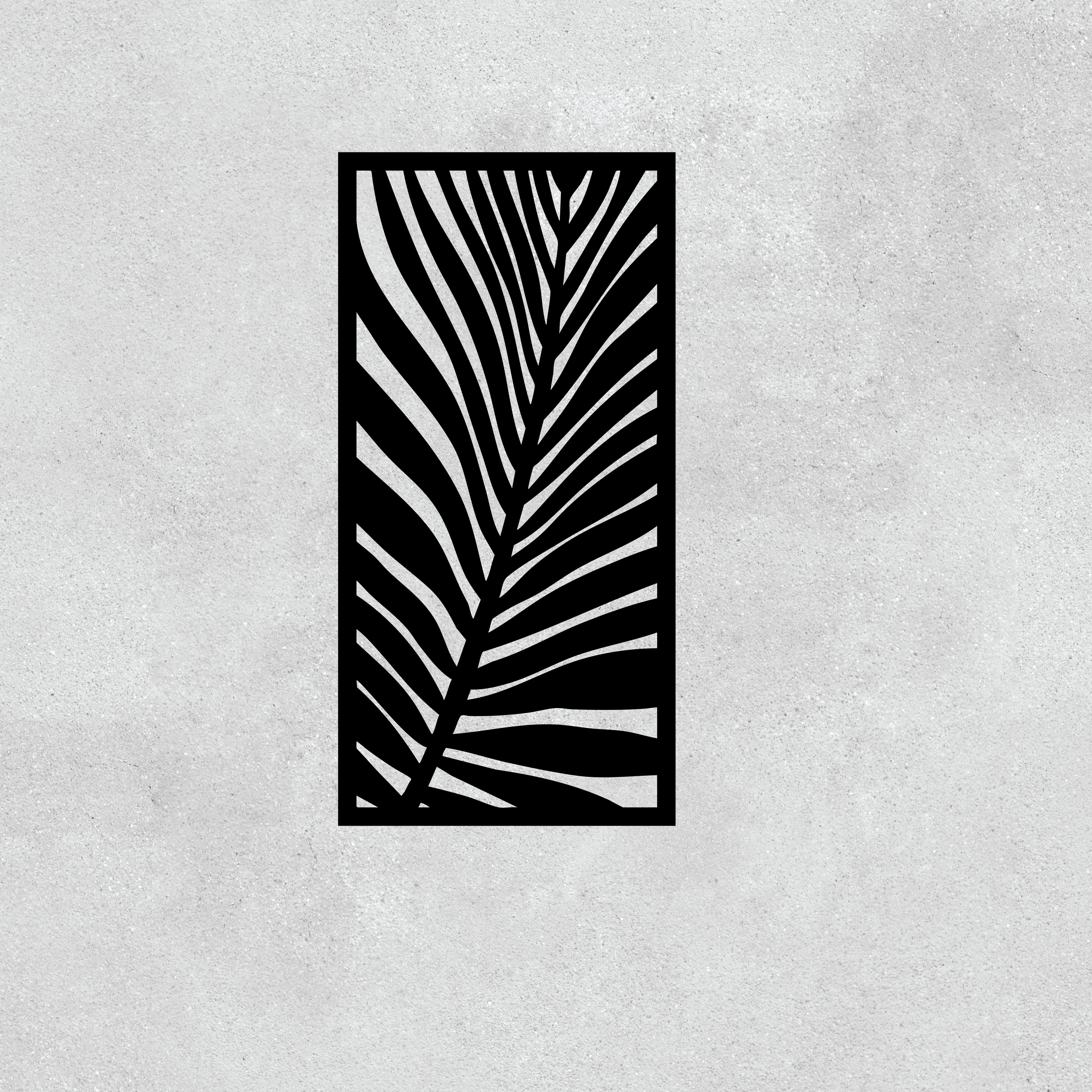 Fern Leaf Laser Cut Panel - Tropical Metal Wall Art & Decorative Screen