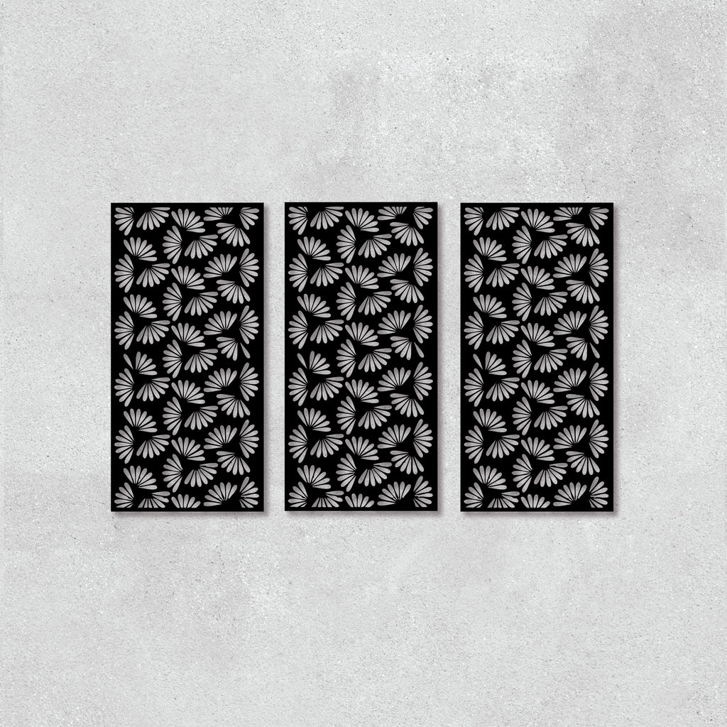 Tropical Leaves Laser Cut Panel - Exotic Metal Wall Art