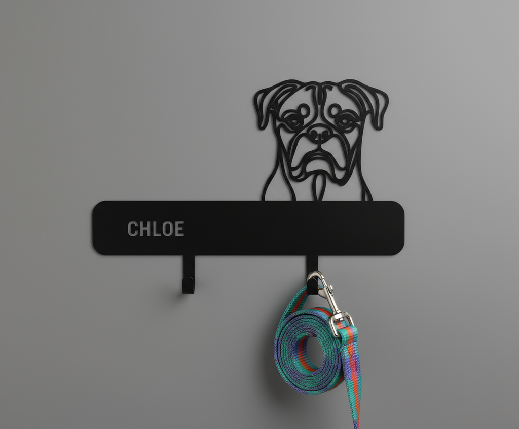 Dog Leash Holder - Chloe with 2 Hooks
