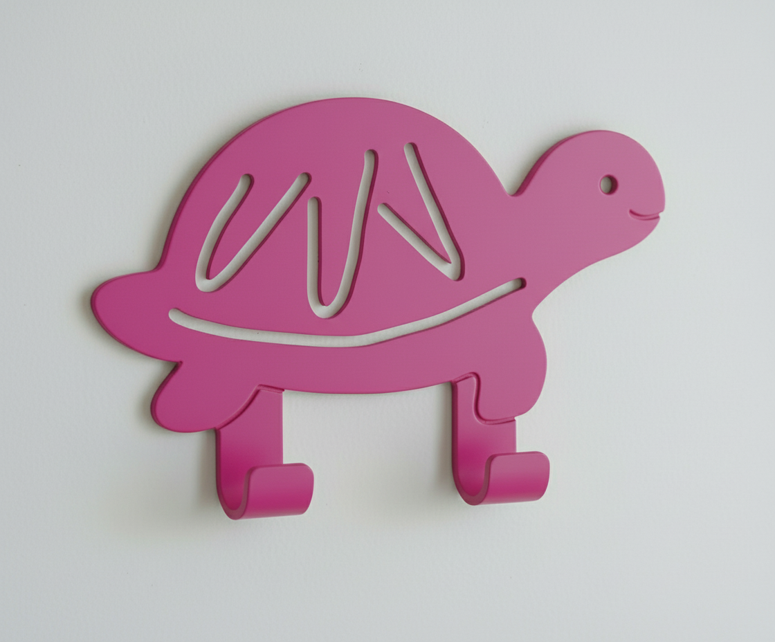 Hot Pink Tortoise Clean Background