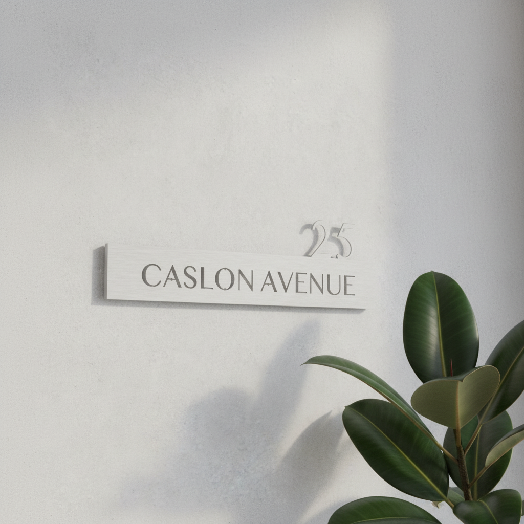 House Number HN3 with Plant