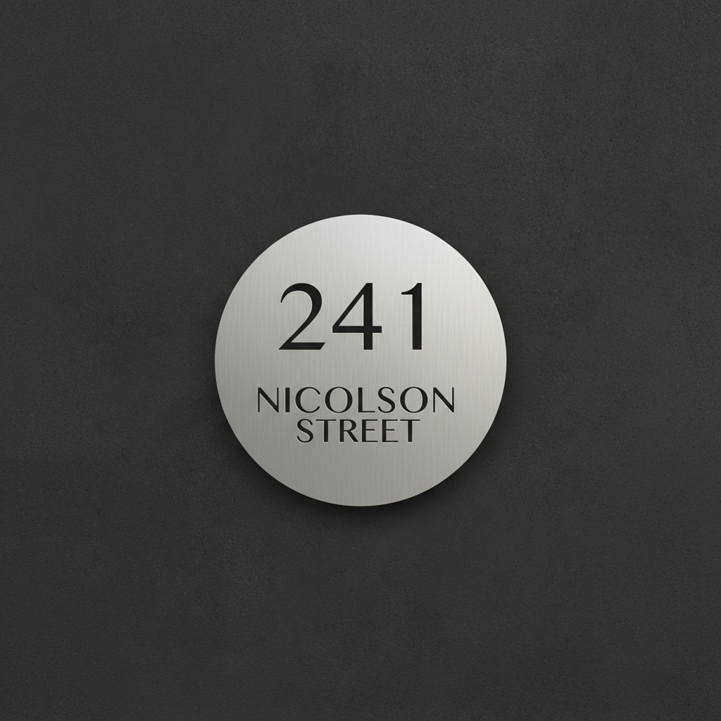 House Number HN4 Dark Background