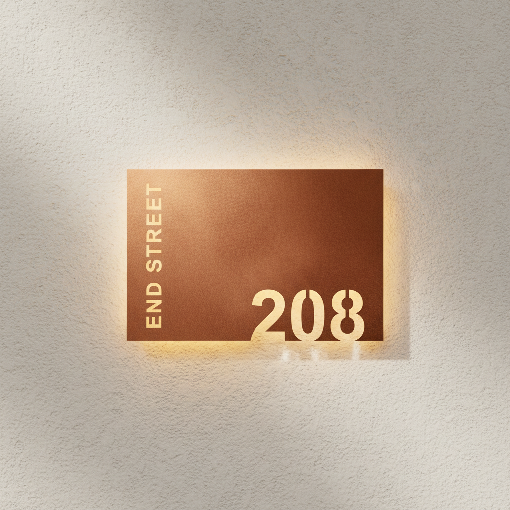 House Number HN7 Light Backlit