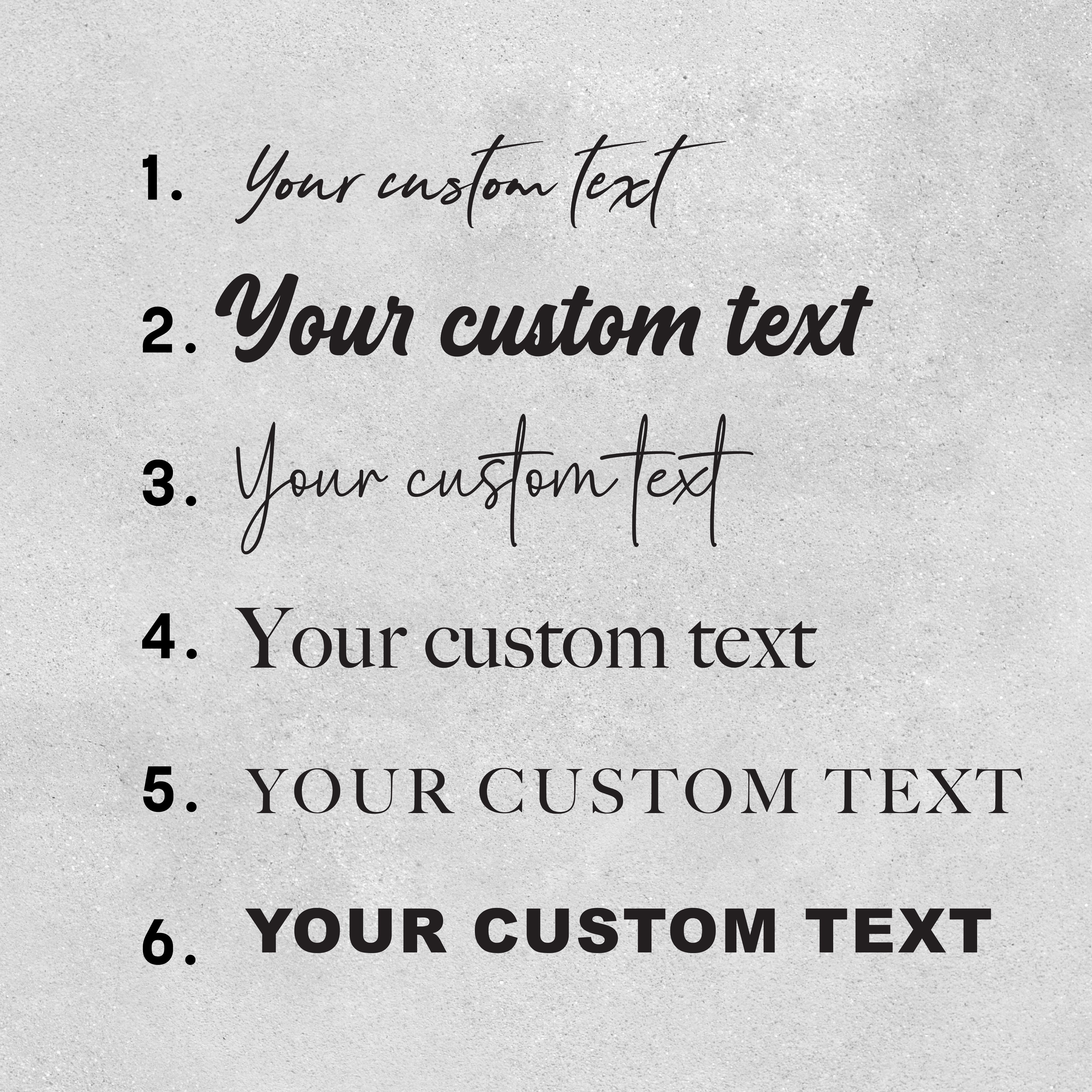 Custom Text
